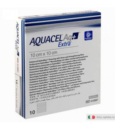 Aquacel Ag+ extra 10x10 cm Medicazione per piaghe da Decubito
