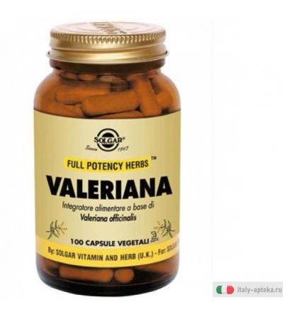 Solgar Valeriana Integratore Alimentare 100 Capsule Vegetali