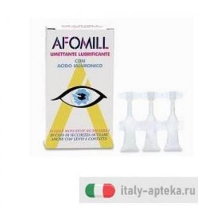 Afomill Collirio Umettante Monodose 10 Flaconi 0,5ml