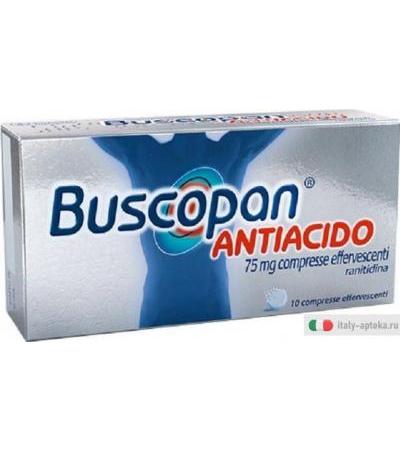 Buscopan Antiacido 10 compresse effervescenti 75mg