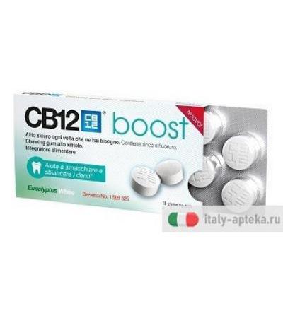 CB12 Boost Eucalipto White 10 Chewingum
