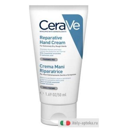 CeraVe Crema Mani Riparatrice Idratazione Intensa 50 ml