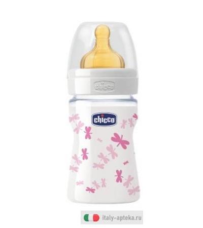 Chicco Biberon Vetro Girl Caucciu 150ml