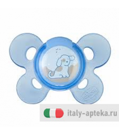 Chicco Succhietto Physio Comfort Blu Silicone 0m+