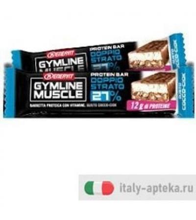 Enervit Gymline Muscle 27% Doppio Strato Gusto Cocco-Ciock 1 Barretta