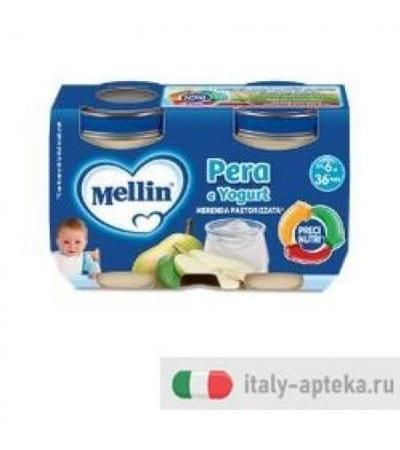 Mellin Merenda Yogurt Pera 2x120g