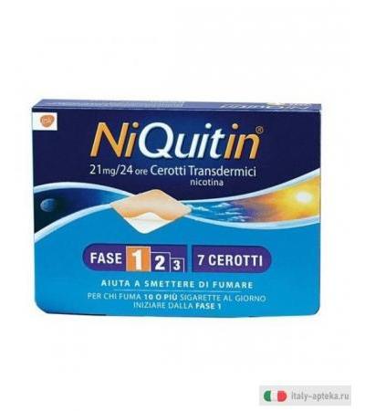 Niquitin 7 Cerotti Transdermici 21mg / 24h