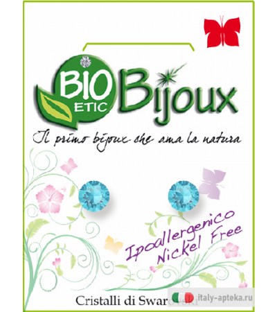 Orecchino Biobijoux Xirius 5,1mm Acquamarina