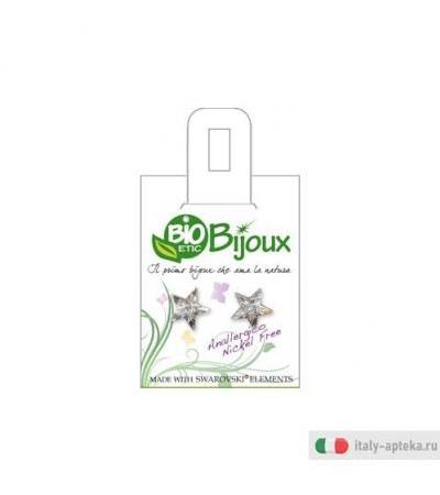 Orecchino Bioetic Stella 5mm Crystal