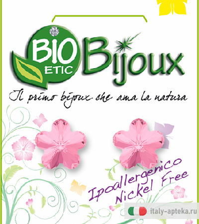 ORECCHINO FIORE 10MM LT ROSE