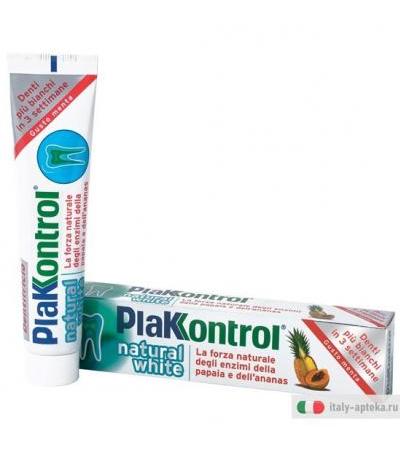 Plakkontrol Natural White Dentifricio 100g