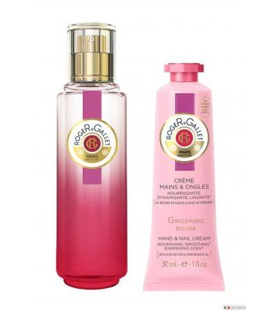 Roger & Gallet Cofanetto Gingembre Rouge Acqua Profumata 30ml + Crema Mani E Unghie 30ml