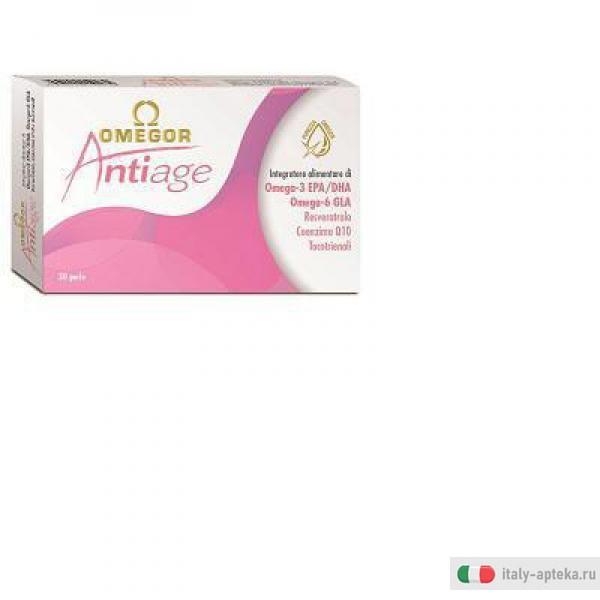 Omegor Antiage - Omega 3 e Antiossidanti - 30 Perle