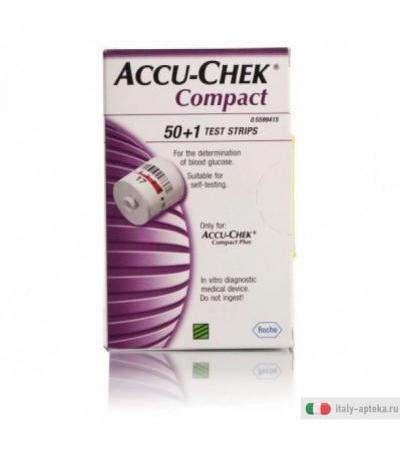 Accu-Chek Compact strisce Reattive Glicemia 50+1 pezzi