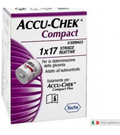accu-chek compact strisce reattive per la determinazione della della glicemia. adatto