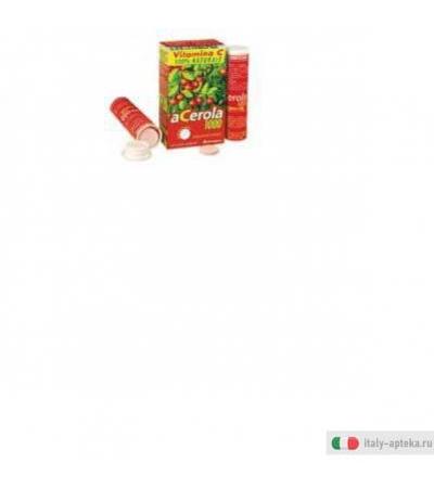 Acerola 1000, 30 Compresse masticabili Fonte di Vitamina C