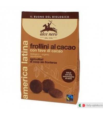 Alce Nero Frollini di Cacao con Fave di Cacao Biologico 250 g