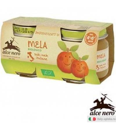 Alce Nero Omogeneizzato di Mela Baby Food GR.80X6