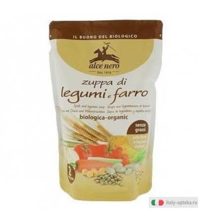 alce nero zuppa di farro e legumi biologica - organic ingredienti