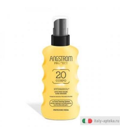 Angstrom Protect Hydraxol Latte Spray solare protezione 20 200 ml