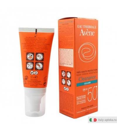 Avene Cleanance SPF50+ 50 ml Crema solare alta protezione Viso