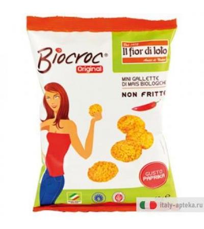 Biocroc - Mini Gallette di Mais Biologiche alla Paprika 40 grammi