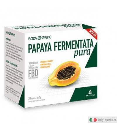 Body Spring Linea Benessere energia Papaya Fermentata pura 30 Buste
