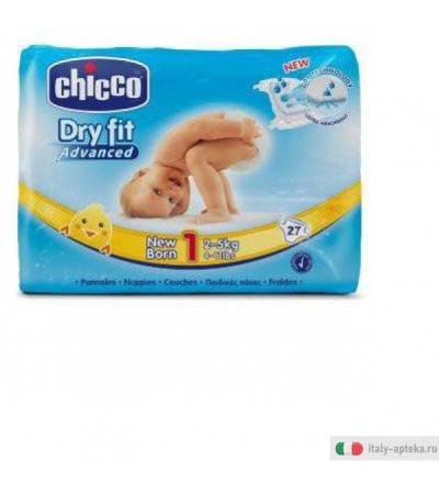 Chicco Dry fit Advanced 1 Newborn 2-5kg 27 Pannolini