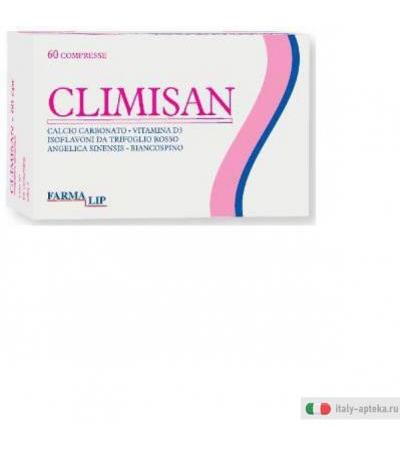 climisan integratore alimentare a base di calcio carbonato, vitamina d3, isoflavoni da trifoglio