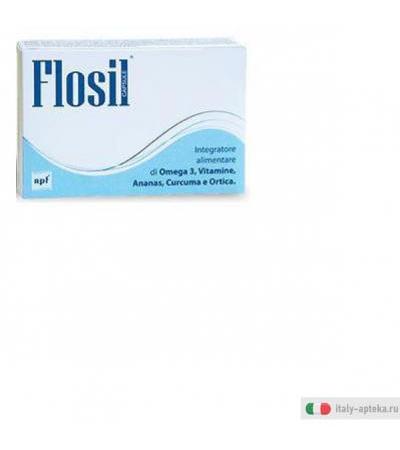 flosil integratore alimentare di omega 3, vitamine, ananas, curcuma e ortica. utile per favorire