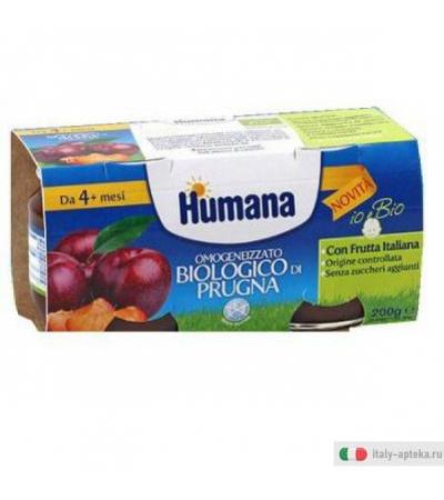 Humana Omo Biologico prugna / Mela 100 gr X2