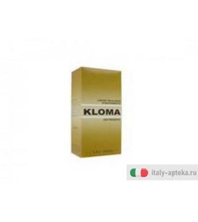 kloma lozione soluzione a giusto tenore alcoolico, tamponato a ph