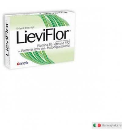 lieviflor integratore alimentare a base di vitamine b6 e b12 con fruttooligosaccaridi e fermenti