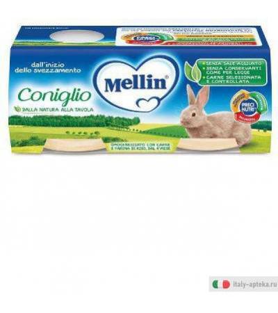 Mellin Omogeneizzato Coniglio 4 Vasetti da 80 g