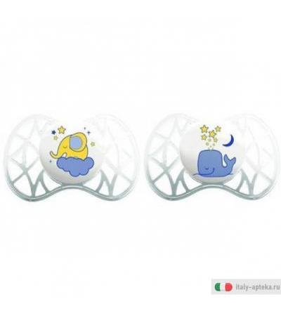 nuvita - succhietti air notturni nuvita con tettarella simmetrica 6m+