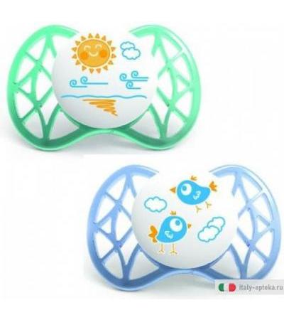 nuvita - succhietti air tettarella simmetrica nuvita 0+ azzurro