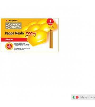 pappa reale pack 1000 mg complemento alimentare a base di pappa reale, alimento dell'ape regina, contiene 8