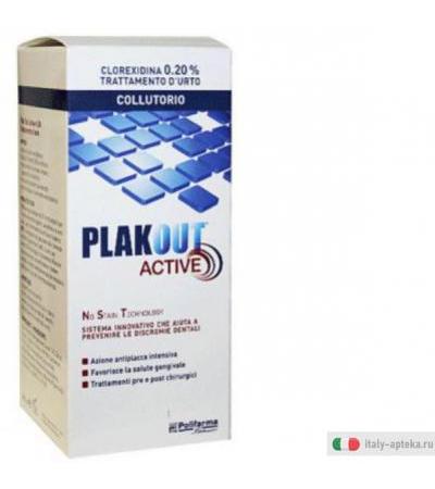 Plak Out Active Colluttorio Clorexidina 0,20% Antiplacca 200 ml