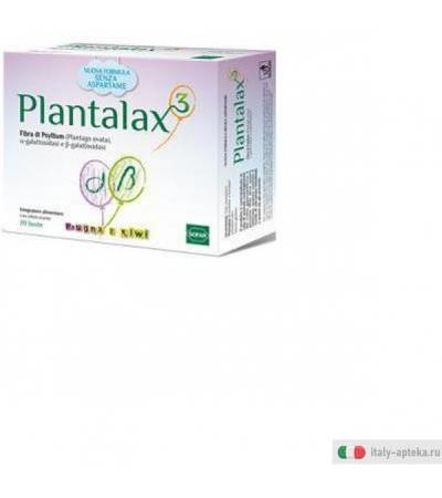 plantalax 3 integratore alimentare di fibra di psillyum con edulcorante. la plantago ovata contenuta