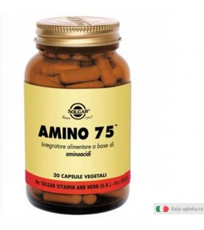 Solgar Amino 75 Integratore Aminoacidi essenziali Vegani 30 Capsule