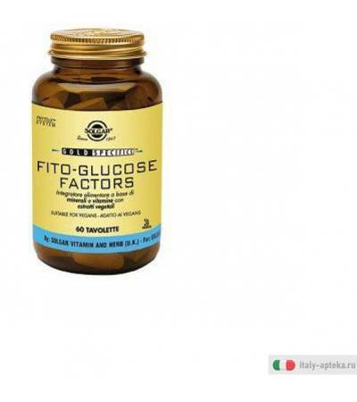 Solgar Fito-Glucose Factors Integratore Alimentare 60 Tavolette