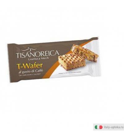 t-wafer al gusto di caffè prodotto contenente zuccheri ed