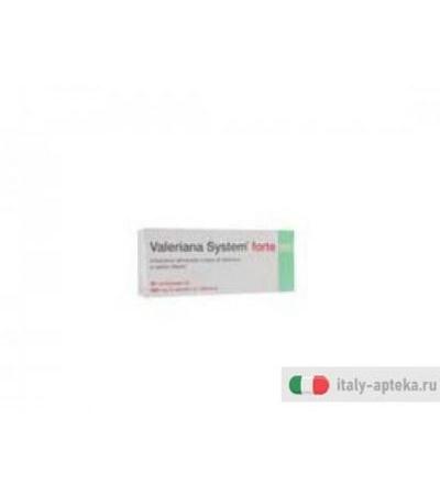 valeriana system forte integratore alimentare utile per le proprietà distensive e la conciliazione del