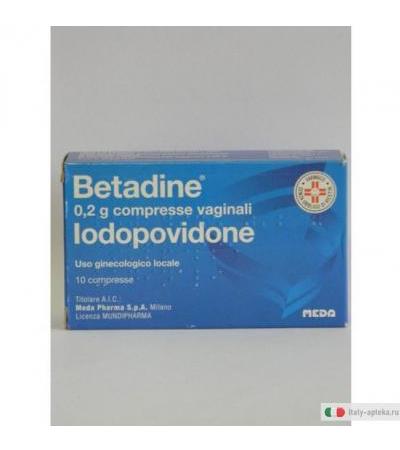 Betadine10cpr Vag 200mg
