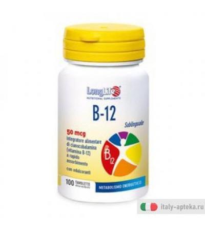 Longlife B12 50mcg Subl 100cpr