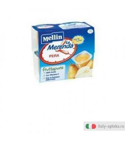 Mellin Frut Pura Pera 4x100g