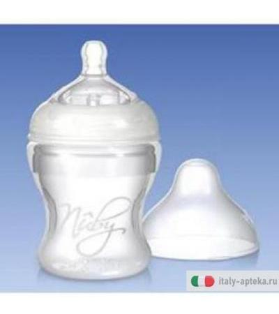 Nuby Natural Touch biberon Silicone tettarella flusso lento 150 ml