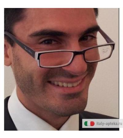 Occhiale Roma Avorio-blu +1,5