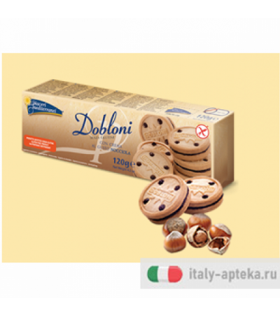 Piaceri Mediterranei Dobloni con Crema di Nocciola 120g