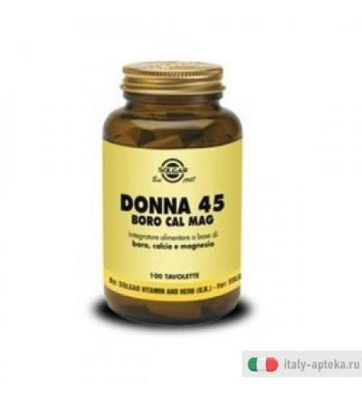 Solgar Donna 45 Boro Calcio Magnesio 100tav